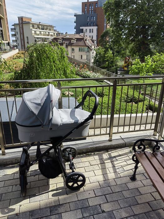 Бебешка количка Retrus Vaya 3 в 1 Gray ECO 2023