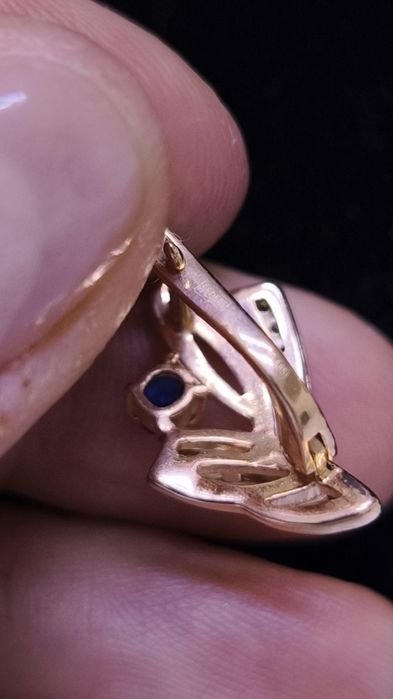 Серьги из красного золота