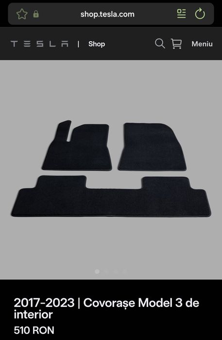 Covorase auto originale tesla model 3 highland