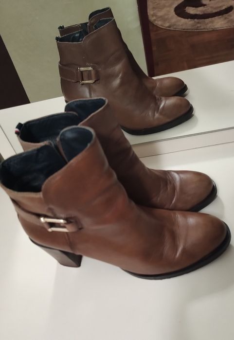 Botine piele naturala Tommy Hilfiger