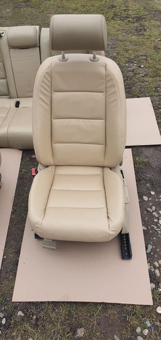 Scaune interior piele crem cu bancheta spate audi a4 b7 audi a4 b6