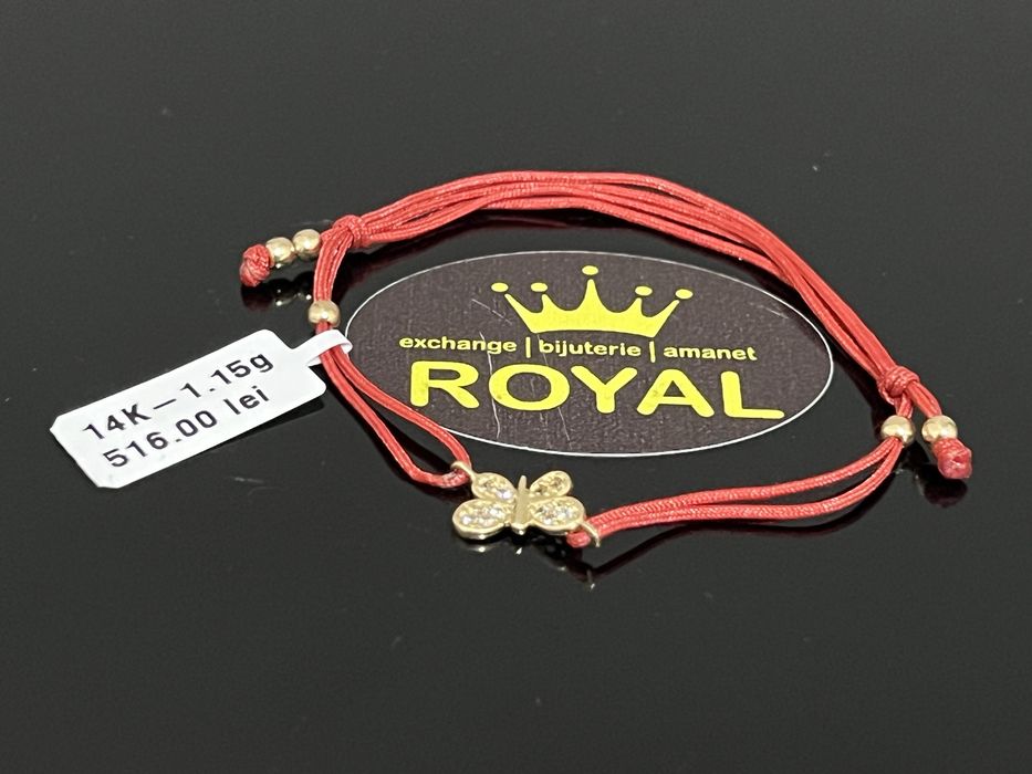 Bijuteria Royal CB : Bratara copil snur aur 14k 585  1,15 gr
