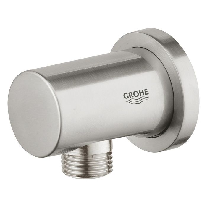 Grohe Артикули за баня цвят super steel, ръчен душ,смесител за вграждане, тяло за вграждане, стенни коляно