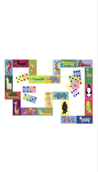 Joc Clementoni Agerino - Domino, Animalute si Numere, 4 ani +