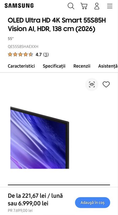 Vand televizor samsung nou sigilat