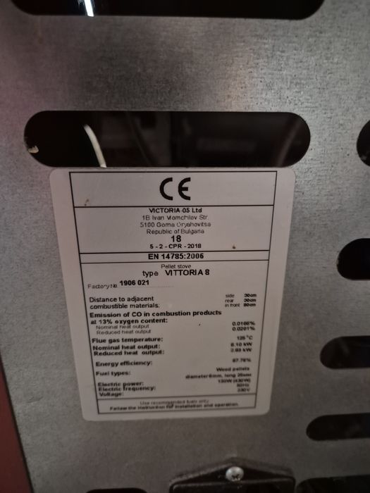 Пелетна камина - суха