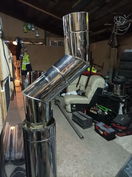 Horn din inox coș de fum facem comandă la 300 de lei metru cu garanție