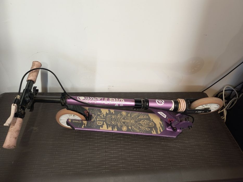 Trotinetă cu Suspensii şi Frâne pe Ghidon Mid 5 Violet Copii