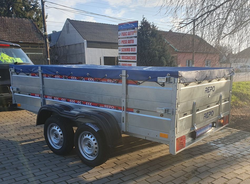 Remorca QED Tandem cu obloane duble 3x1,6x0,60m