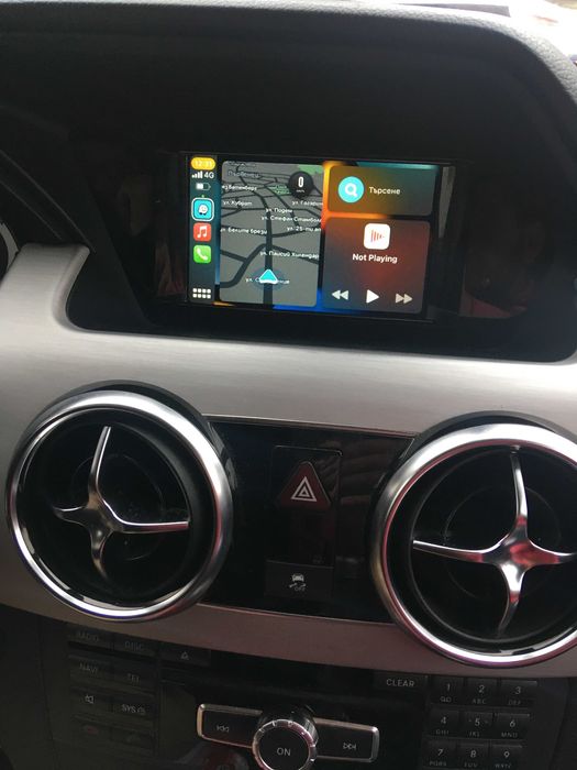 YouTube Mercedes Apple CarPlay Ntg4.5 Android Auto Hu45 Vim Телевизия