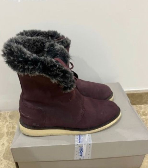 Дамски велурени боти Lacoste