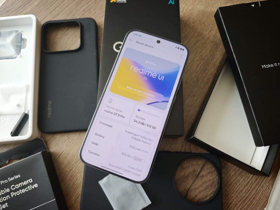 realme GT 8 Pro 16/512GB – отличен комплект + камера модул + 2 кейса