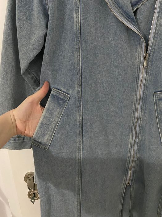 Trench din denim Italia – mărime universală, nou, fără etichetă