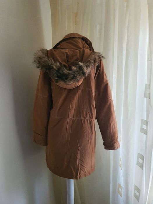 Geaca maro lunga cu gluga  Steilmann