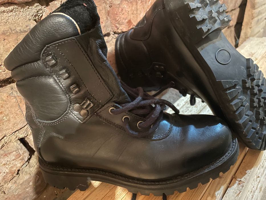 черни кубинки естествена кожа