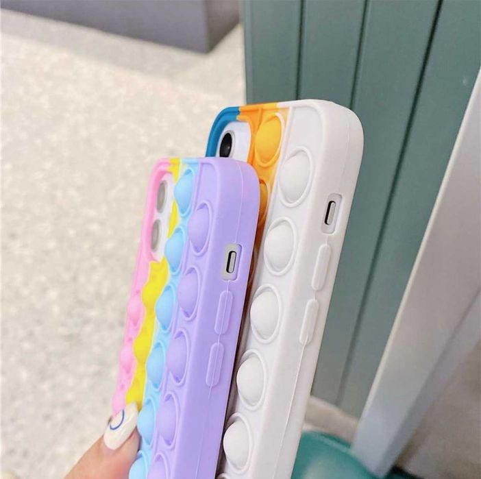 Husa silicon model POP IT pt. iPhone XS Max , 13 , 13 Pro , 13 Pro Max