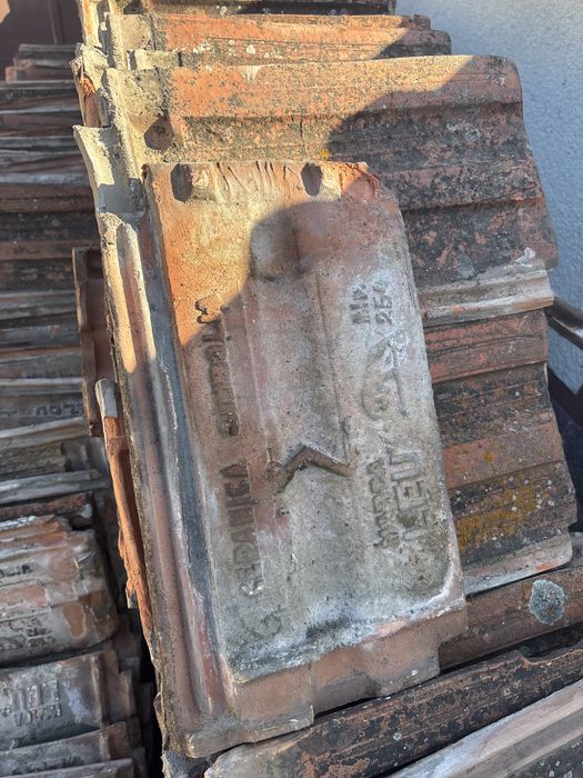 Tigla veche ceramica ,Leul