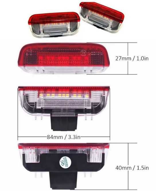 Set 4 Lămpi LED Uși Volkswagen Golf Passat Arteon Touareg Tiguan
