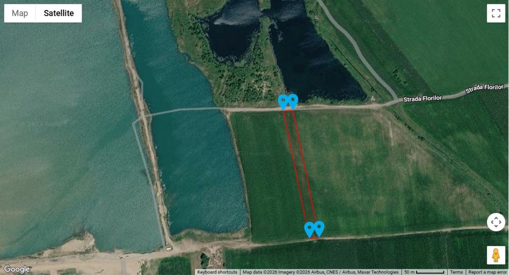 Teren 4.300 m2 lângă lac – Bolintin Deal, zona Baumit / Carieră – 7 €/mp