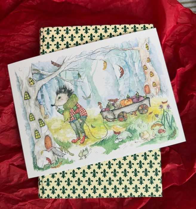 Ограничен брой - Ръчно рисувани картички с уникални илюстрации  за спе