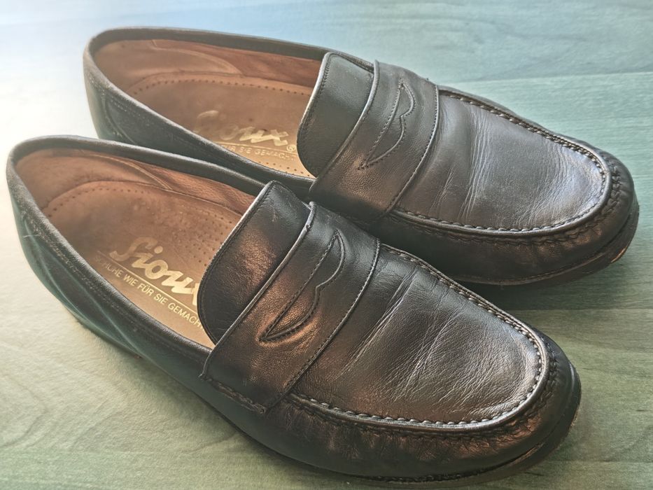 Mocasini premium Sioux penny loafers piele naturală, marimea 42