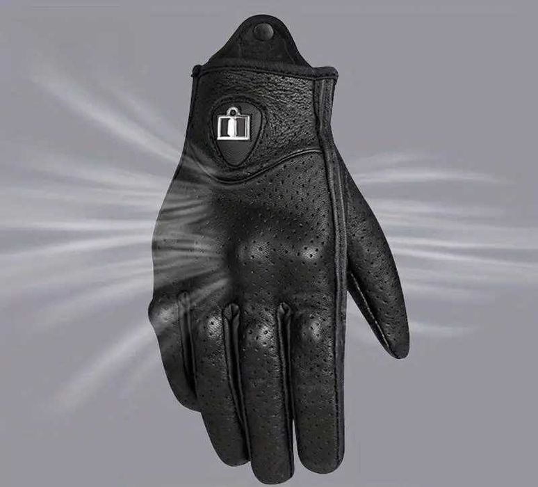 Кожени мото ръкавици тъч скрийн