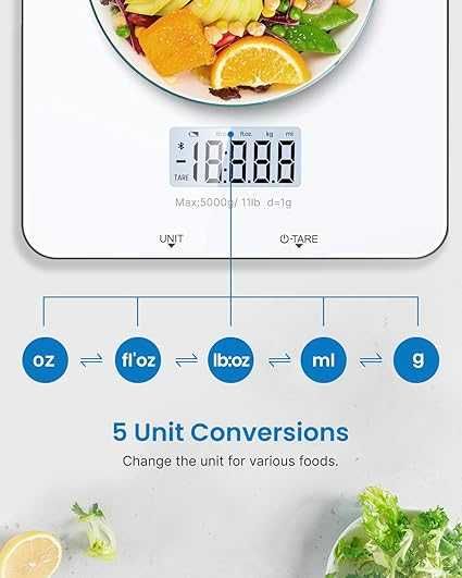 Интелигентна кухненска везна FT-SNG01 Renpho до 5 кг. , бяла