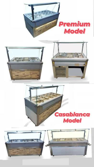 Vitrine CALDE / Vitrine RECI / Autoservire LINIE /Vitrine BAIN MARIE /