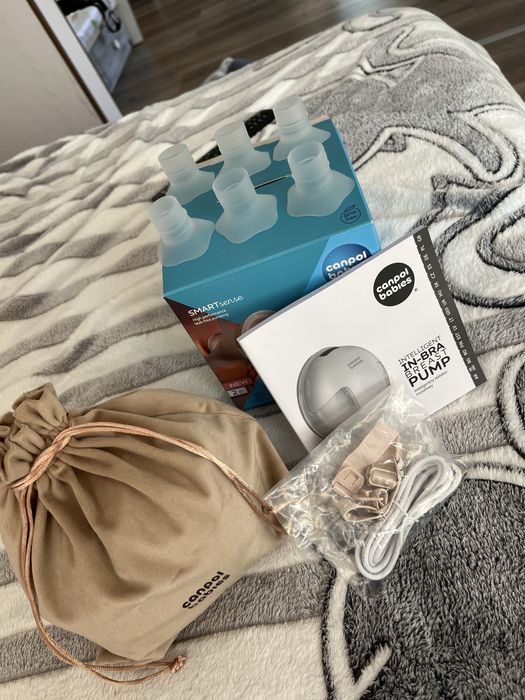 Двойна безжична помпа за кърма Canpol Babies SmartSense – hands-free