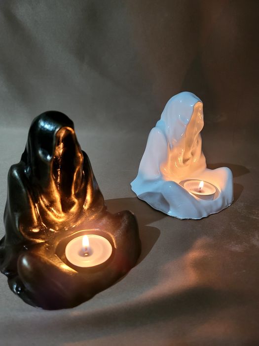 Гипсовый подсвечник