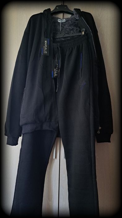 Trening 3XL - Hanorac îmblănit și pantaloni pufoși