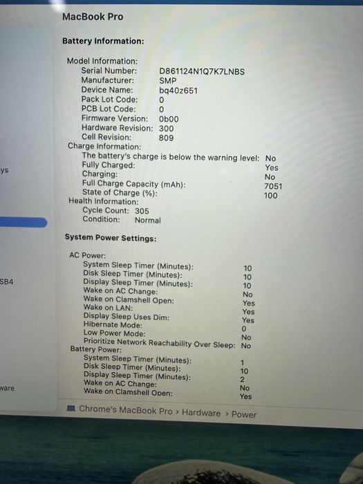 Macbook pro a2141 / 16 inch / I9 / 1tb