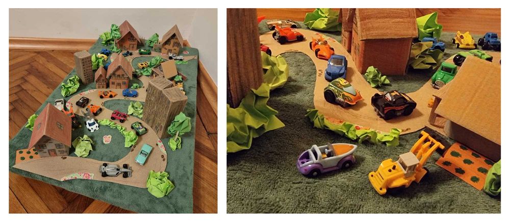 Colectie 24 masinute Kinder si orasel hand made