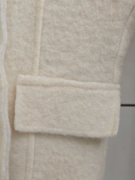 Jachetă tip sacou din lână fiartă