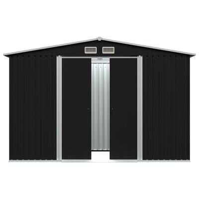 Градинска барака за инструменти, 4 цвята , метал, 257x205x178 см