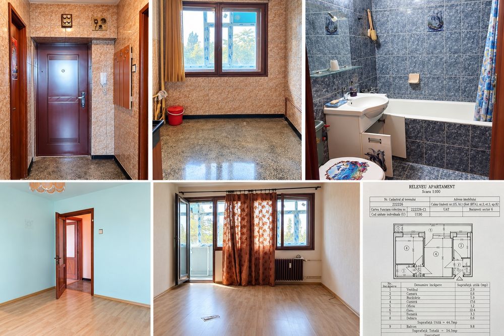 2-soban stan, 54 m²