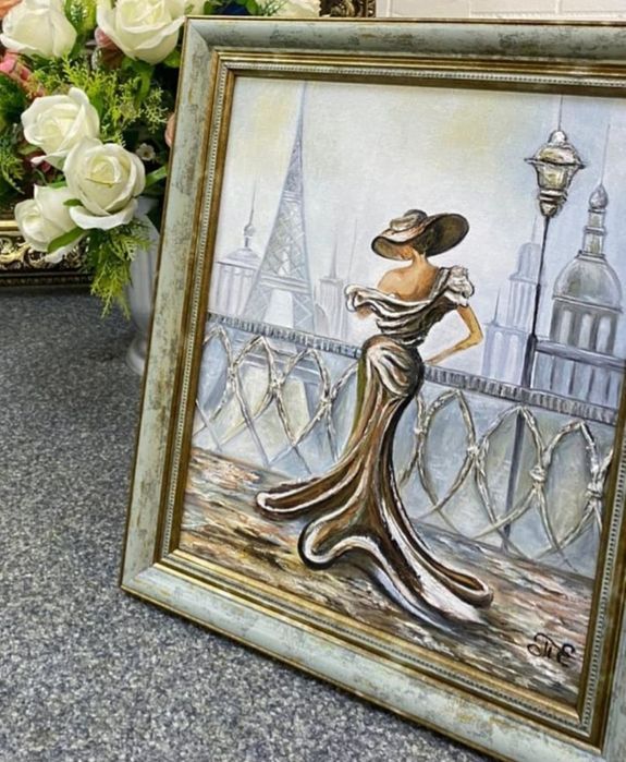 Картина " Дворцовые прогулки" . Масло