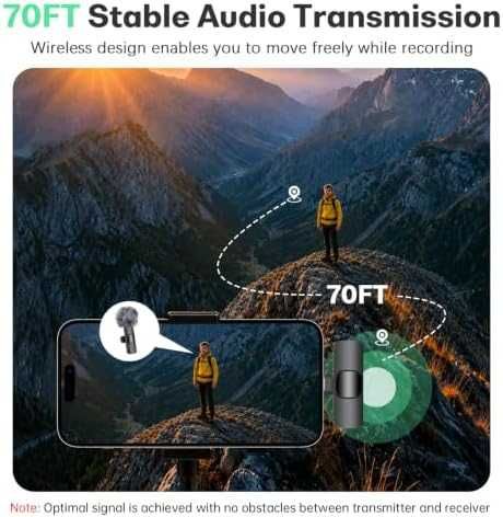 Нов Безжичен двоен Lavalier микрофон за iPhone Android USB-C Lightning TikTok влог видео