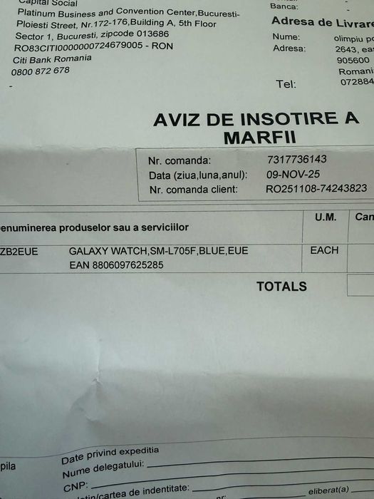 Samsung Galaxy Watch Ultra (2025), 47mm, LTE, Titanium Blue NOU