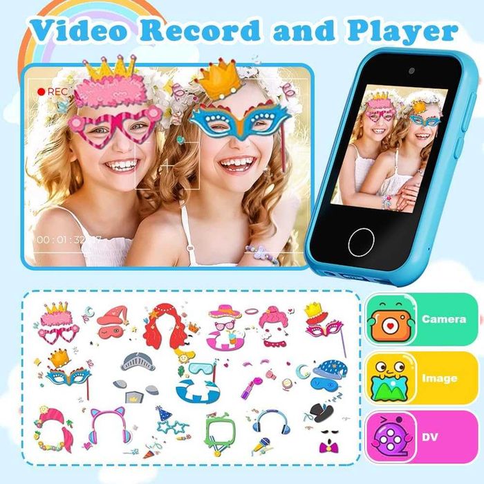 Telefon educativ 2in1 pentru copii cu jocuri si camera