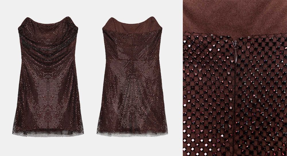 Дрехи с блясък и камъни Zara, XS/S