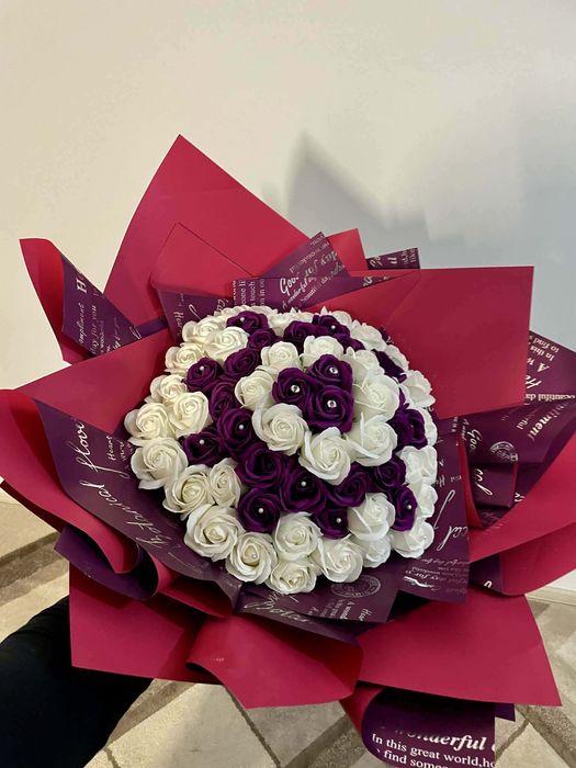 Buchet de trandafiri din sapun