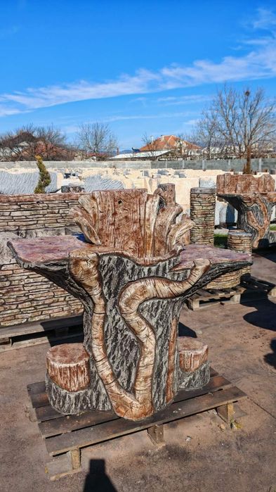 Градинска чешма от щампован бетон