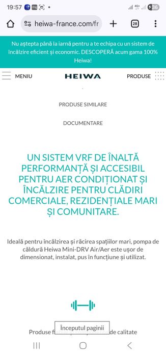 Pompa  de Caldura -Monobloc Heiwa/HPVES-160TRI-V1  16 Kw Trifazat