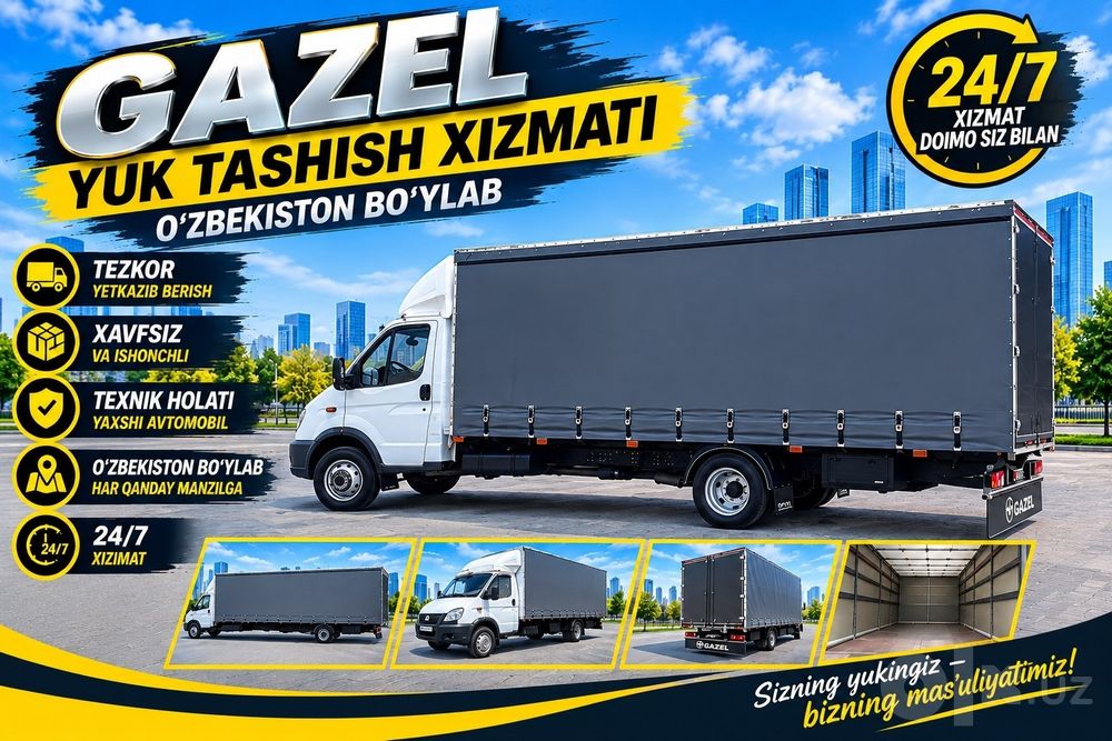 ЮК ТАШИШ ХИЗМАТИ Gazel Yuk Tashish Xizmati