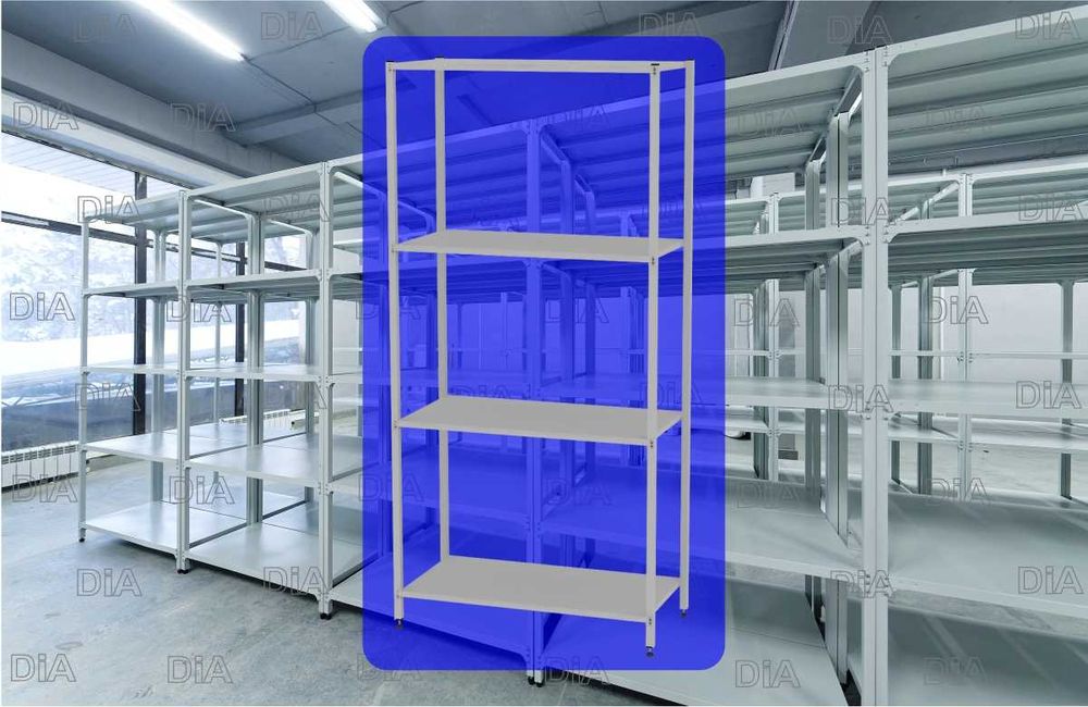 Архивные стеллажи, полочный металлический стеллаж для склада alps