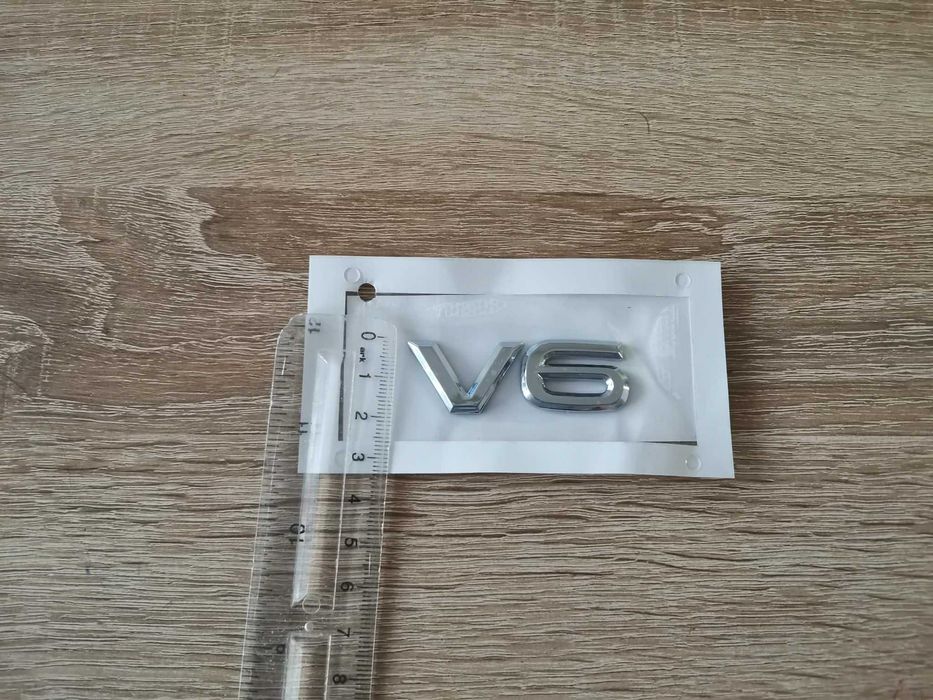 Volkswagen V6 сребриста емблема нов стил