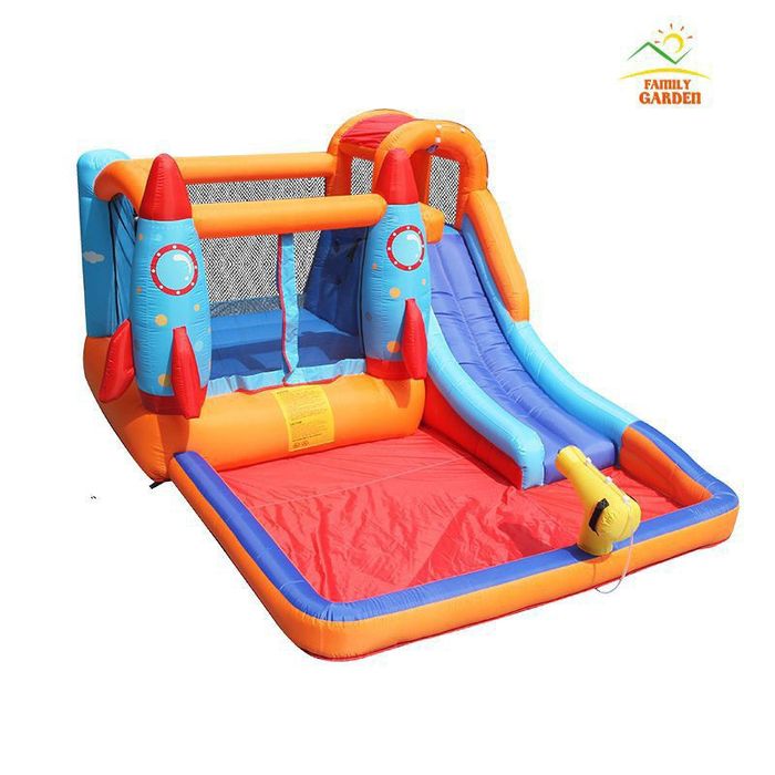 Надувной детские батут(440×320×195). Бесплатно доставка