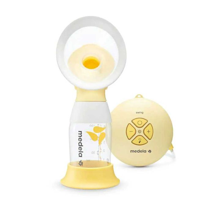 MEDELA Единична двуфазна електрическа помпа за кърма Swing Flex + шише