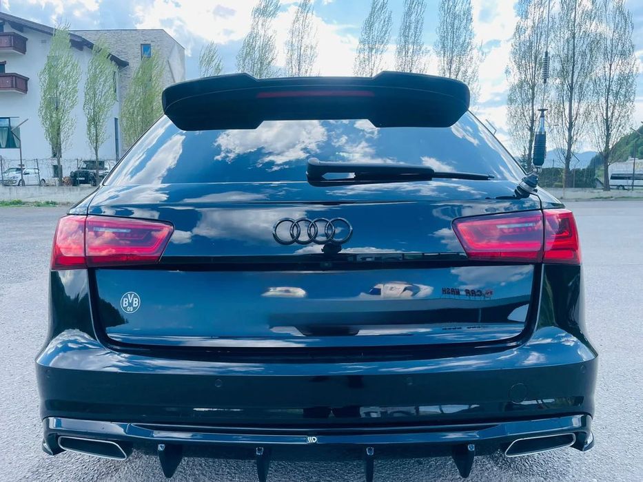 Eleron haion M4 Style compatibil cu Audi A6 C7 Avant (2010-2018) negru lucios